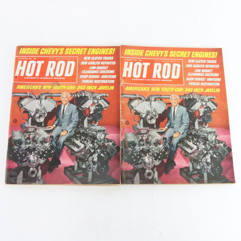 Lot Of 5 Hot Rod Chevys Secret Engines Dec 1967 Vintage Car Magazines