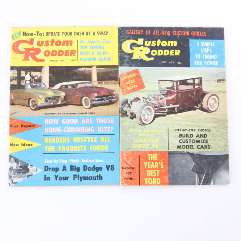 Lot Of 6 Custom Rodder July Aug Sep Oct Nov Dec 1958 Vintage Car Magazines