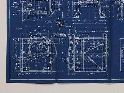 Santa Fe Trailer Truck Box Motive Power Train Blueprint 122 96 June 3 1936 28.5"