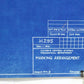 Illinois Central Marking Arrangement Train Flatcar Blueprint H295 Dated 1941 44"