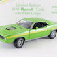1970 Plymouth Barracuda Cuda 440/6-BBL Coupe Green 40th Danbury 1:24 594/5000