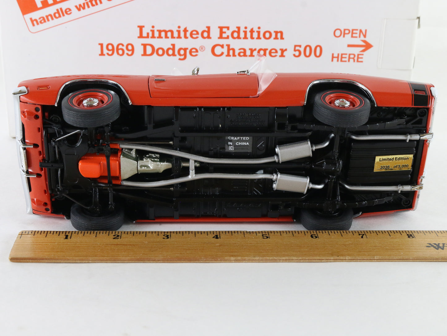 1969 Dodge Charger 500 Orange Black Limited Danbury Mint 1:24 Diecast 3036/5000