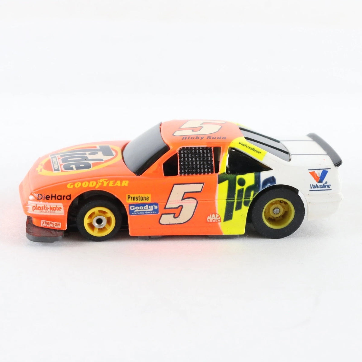 Tyco TCR NASCAR Chevrolet Lumina #5 Ricky Rudd Tide Racing Slotless HO Slot Car