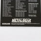 Metal Gear Solid Trading Card Otacon Hal Emmerich Checklist Konami Playstation