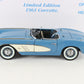 1961 Chevy Corvette Convertible Blue White Limited Danbury Mint 1:24 AS-IS