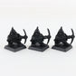 Lot Of 3 Dwarf Miners Citadel Warhammer 8044/1 Black Painted Metal Figures