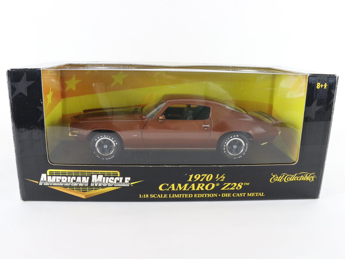 1970 1/2 Chevy Camaro Z28 Brown American Muscle ERTL 1:18 Diecast LE 32408