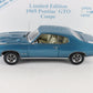 1969 Pontiac GTO Coupe Light Blue Danbury Mint 1:24 Diecast Model 680