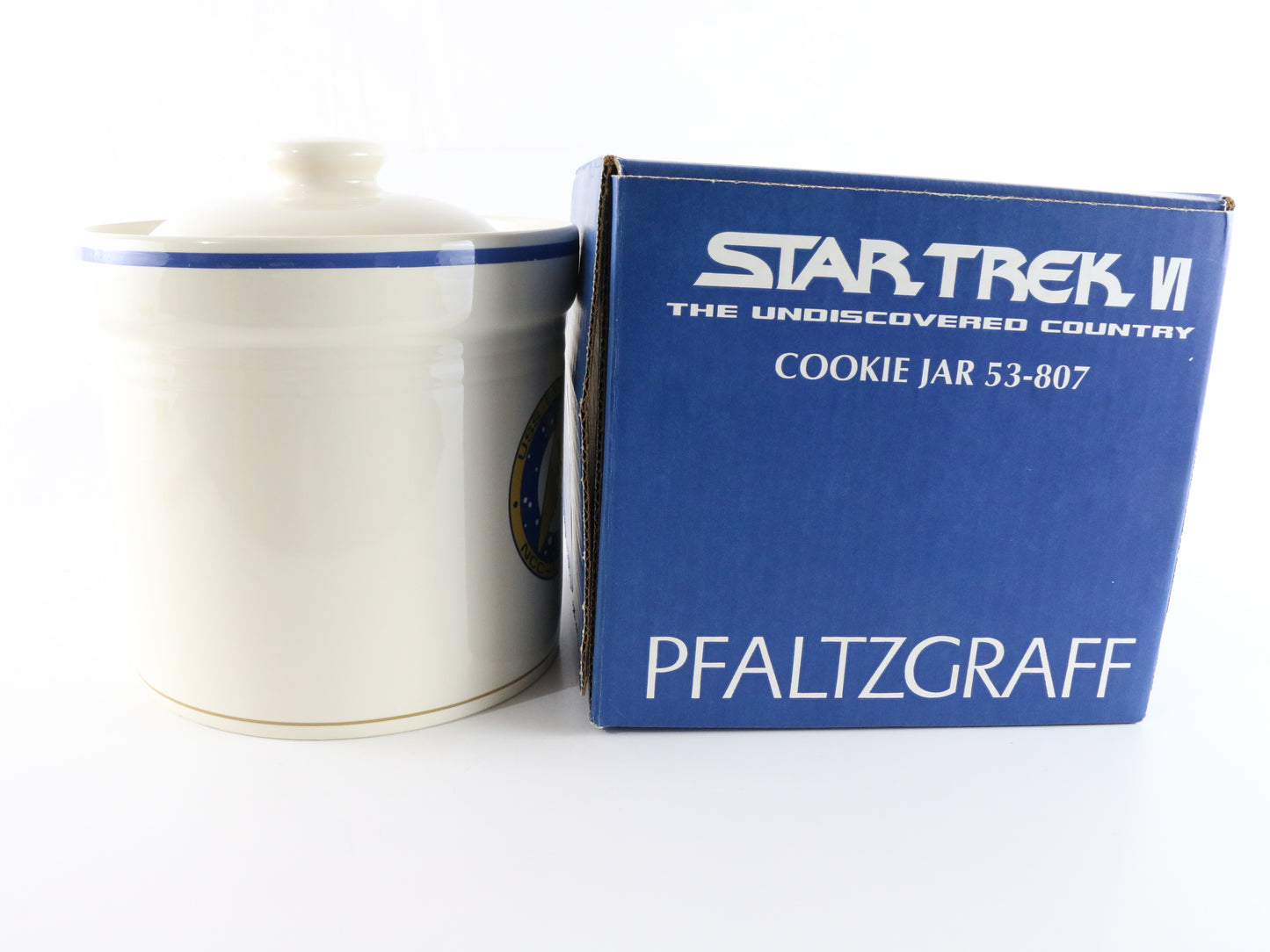 Ceramic Cookie Jar Star Trek VI Undiscovered Country Pfaltzgraff 1993