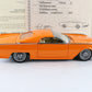 1962 Ford Thunderbird Custom Convertible Orange Danbury Mint 1:24 Model Car