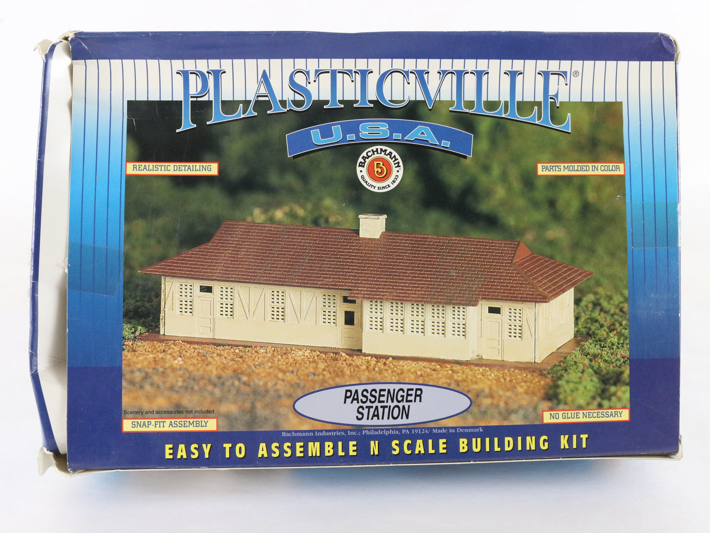 Bachmann Plasticville N 45851 Passenger Station Train Layout Building Kit