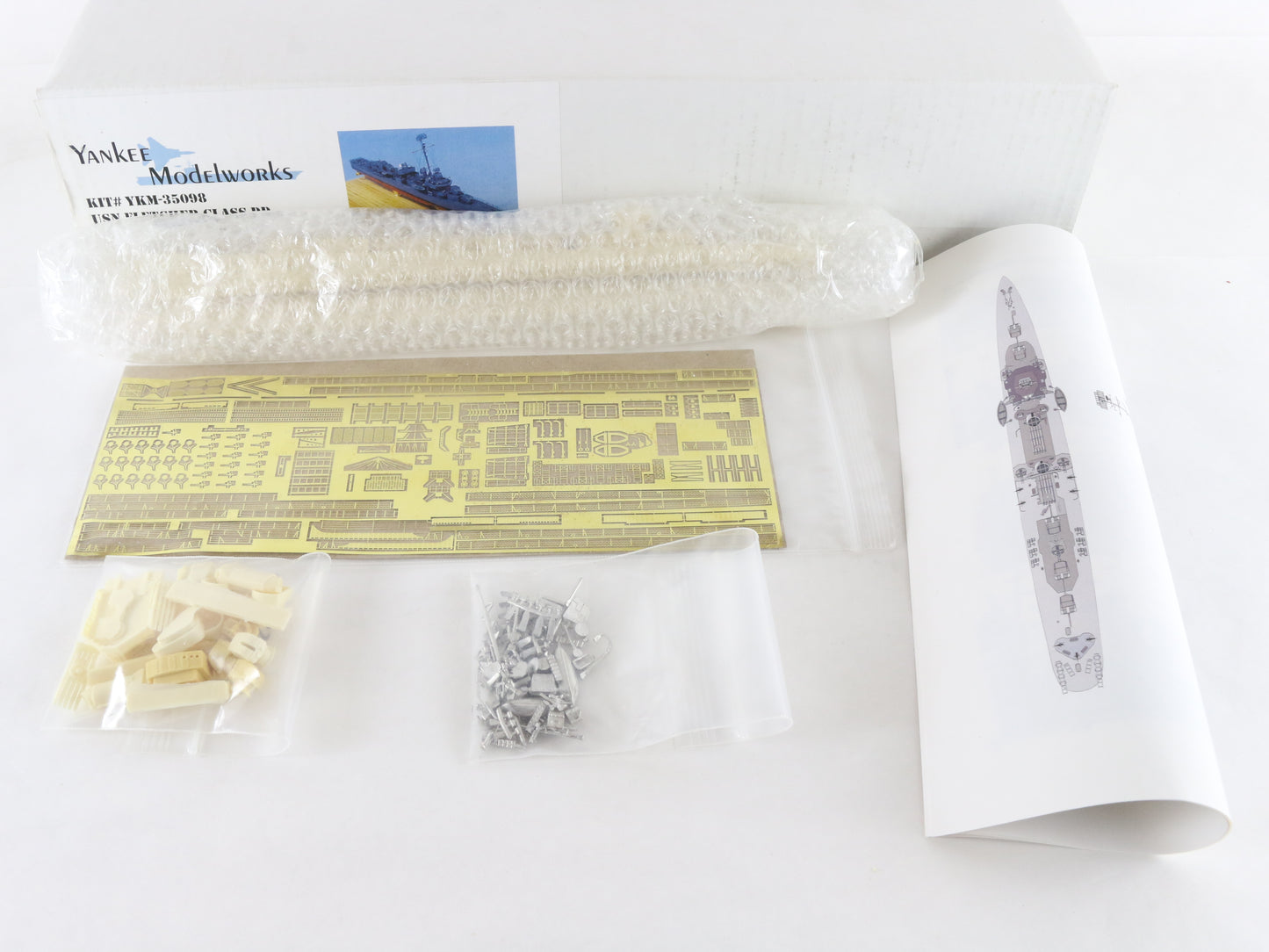 USS Johnston DD-557 USN Fletcher Class Yankee Modelworks 1:350 YKM-35098 Resin
