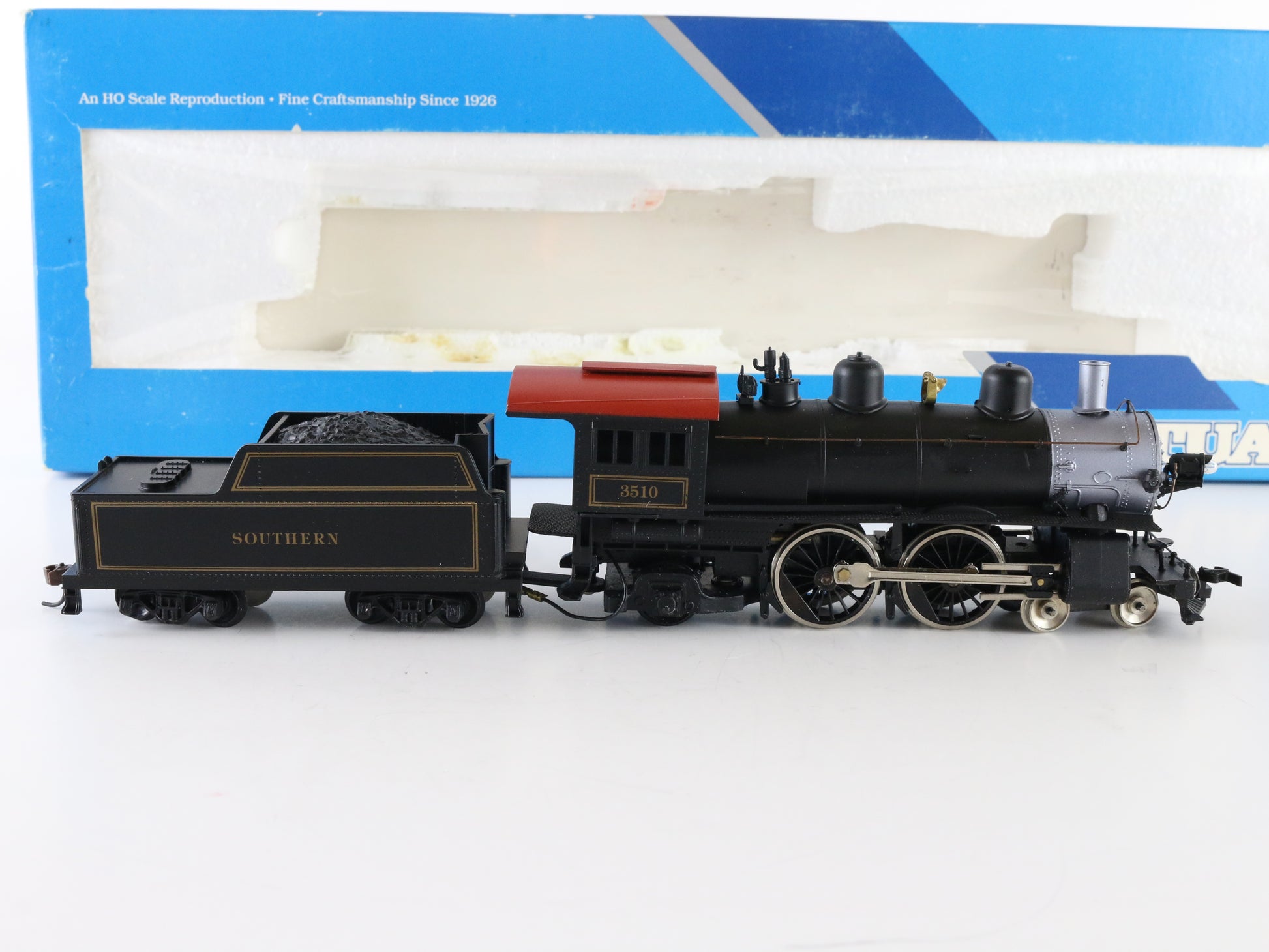 Mantua HO Southern 3510 Atlantic 4-4-2 Steam Locomotive and Tender