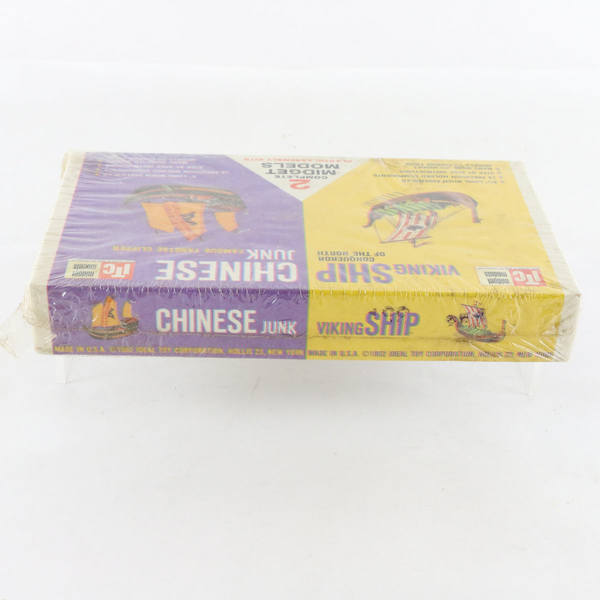 Viking & Chinese Junk Ships Midget Models ITC Plastic Boat Kit SEALED
