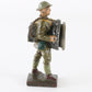 Lineol WWII British soldier carrying spotlight composite figure Germany toy