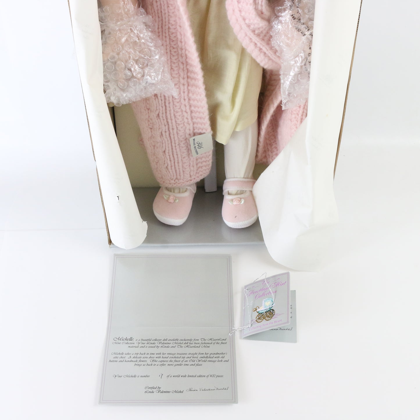 Michelle Linda Valentino Heartland Mint Large 24" Porcelain Doll 17/400