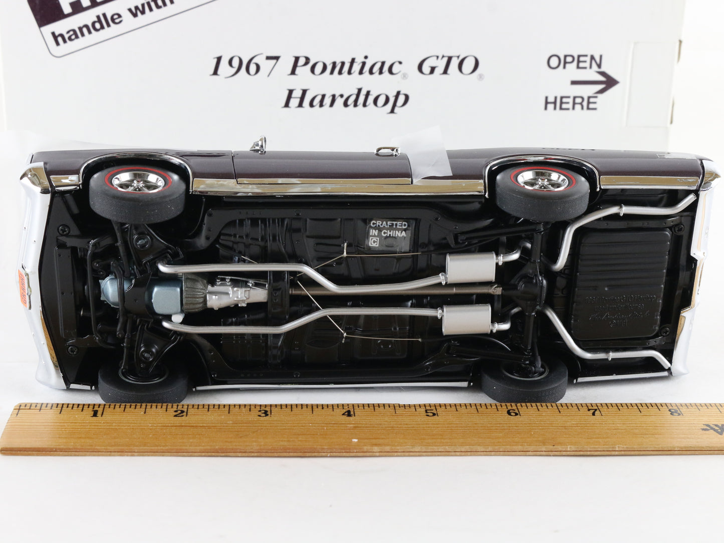 1967 Pontiac GTO Hardtop Plum Mist Purple Danbury Mint 1:24 Diecast Model