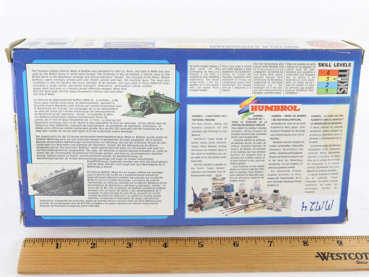 LVT-4 Buffalo Amphibian & Jeep Troop Carrier FMC Airfix 1:72 02302 Military Kit