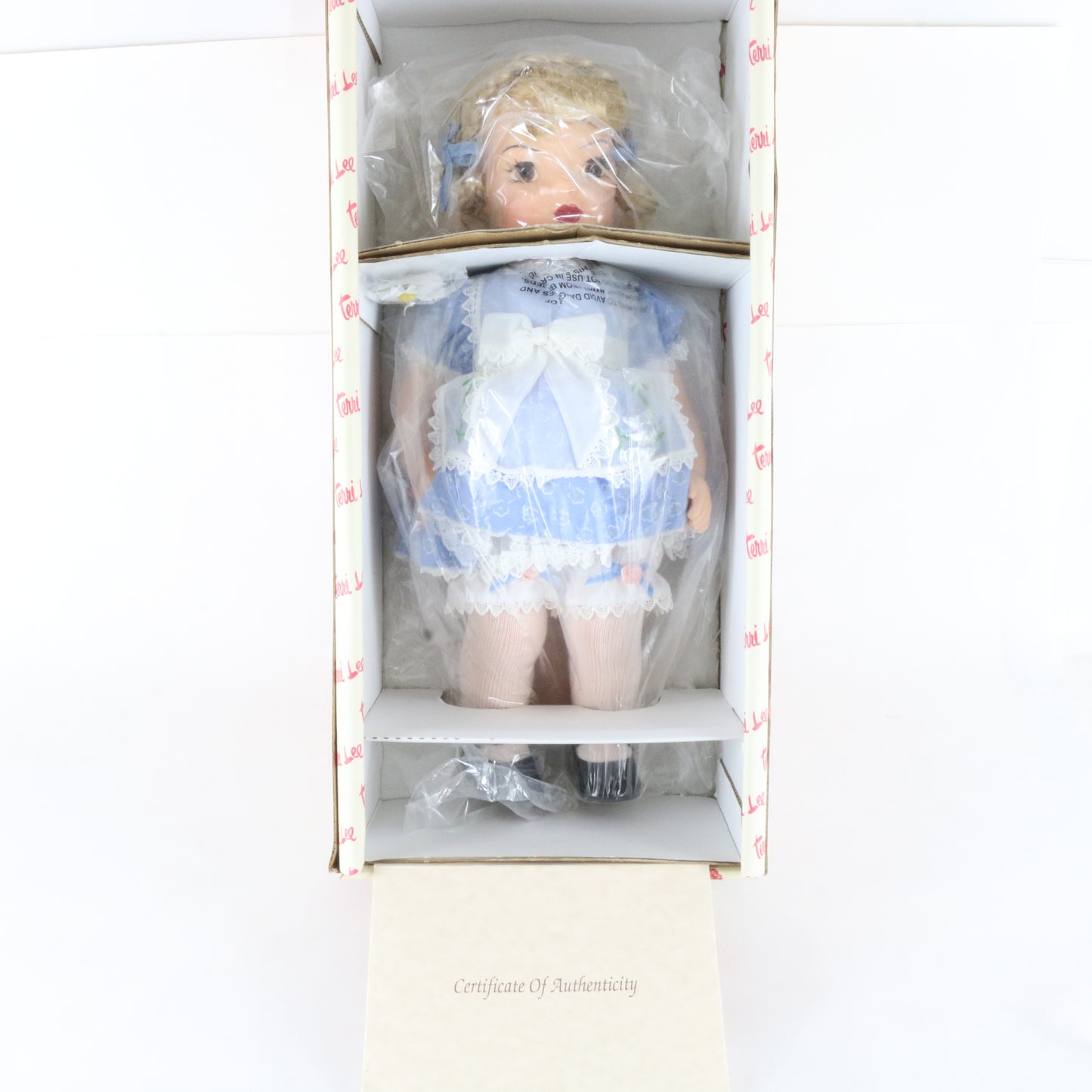 Terri Lee Little Lady Pinafore 16" Vinyl Doll 680/5000 320002 W/ Accessories