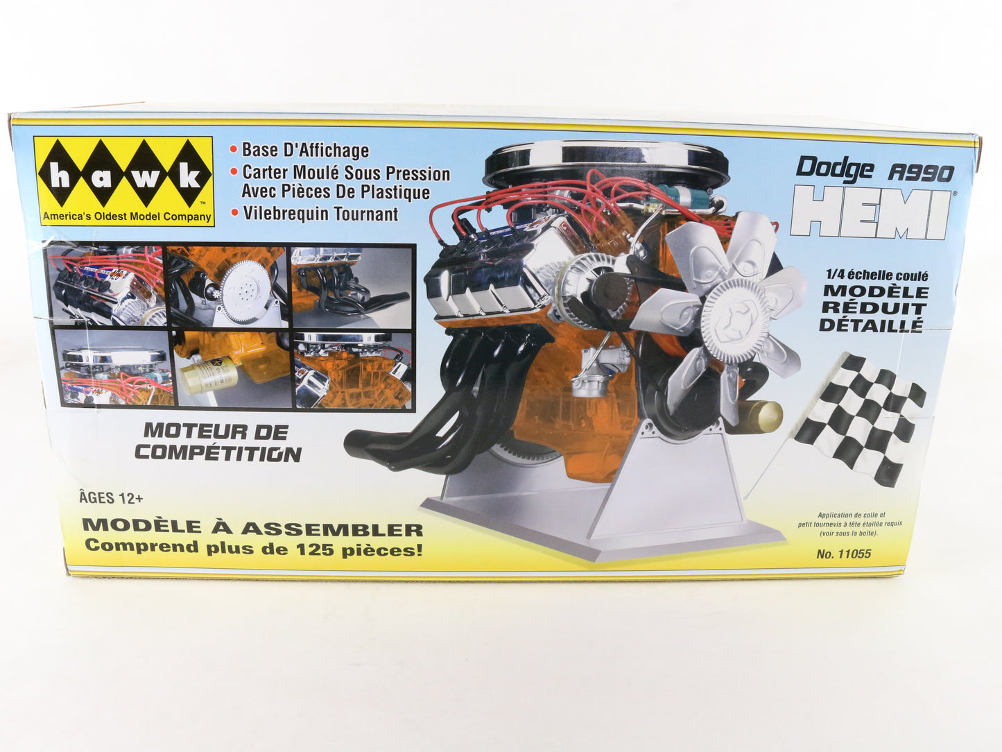 Dodge A990 Hemi Race Engine Hawk 1/4 Diecast Model Motor 11055 Sealed