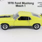 1970 Ford Mustang Mach 1 Fastback Yellow Black Danbury Mint 1:24 Diecast Model
