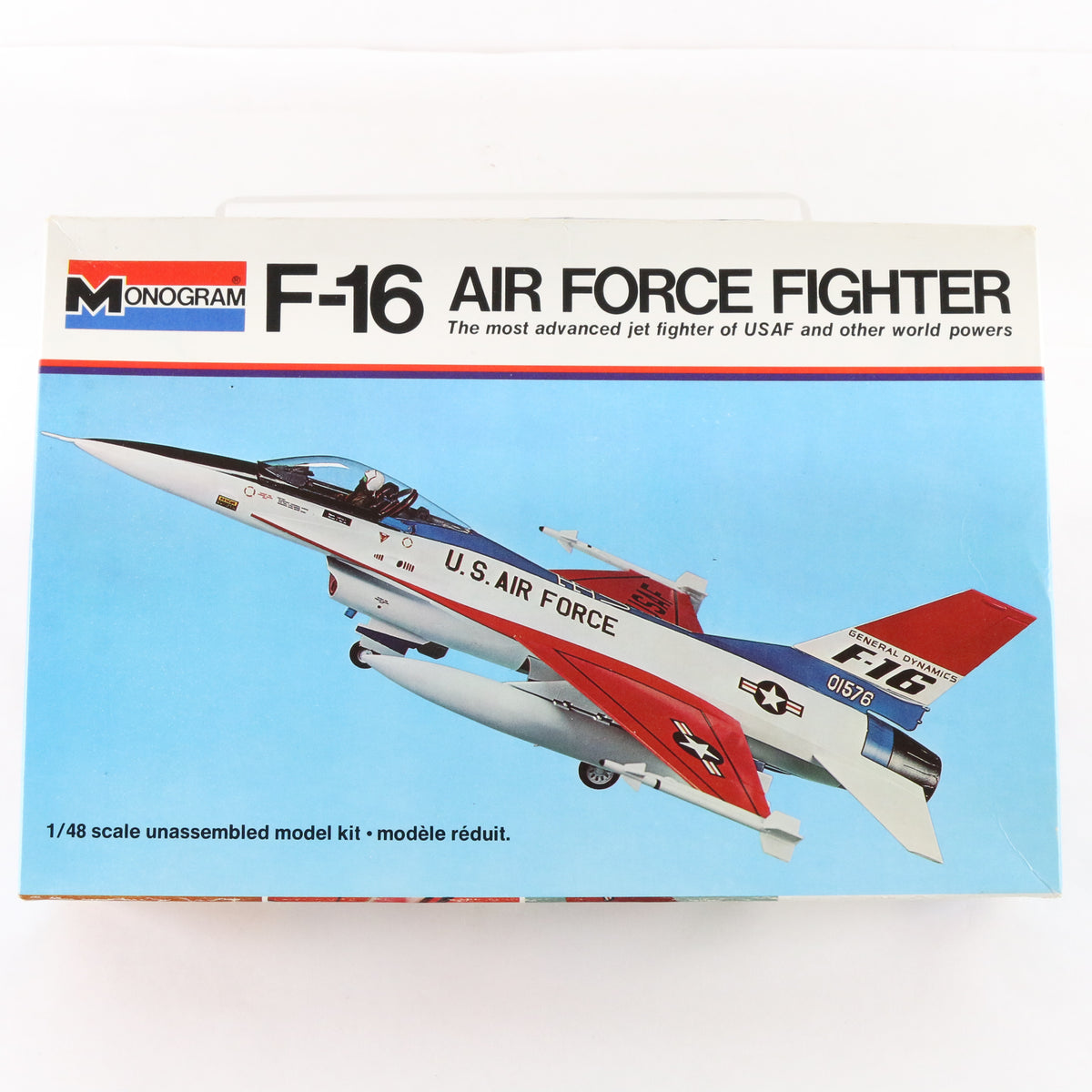 F-16 USAF Fighting Falcon Fighter Plane Monogram 1:48 Model Aircraft Kit 5401