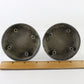 Lot Of 2 Vintage 1960s Chevrolet Rally Metal Wheel Caps 3.25"