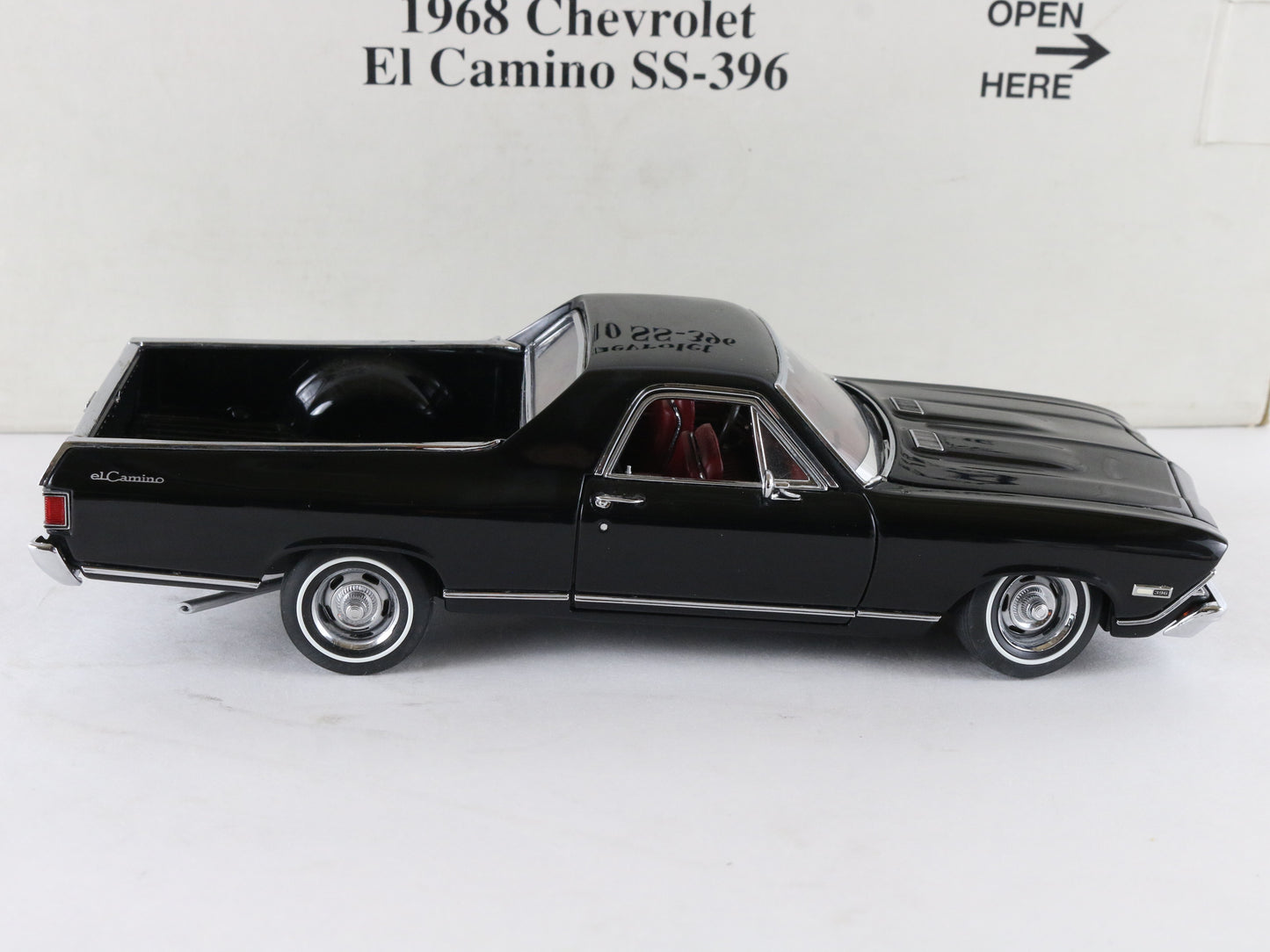 1968 Chevy El Camino SS-396 Pickup Black Danbury Mint 1:24 Diecast Model