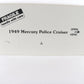 1949 Mercury Police Cruiser Black White Danbury Mint 1:24 Diecast Model Car