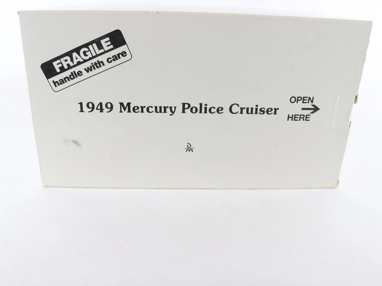 1949 Mercury Police Cruiser Black White Danbury Mint 1:24 Diecast Model Car