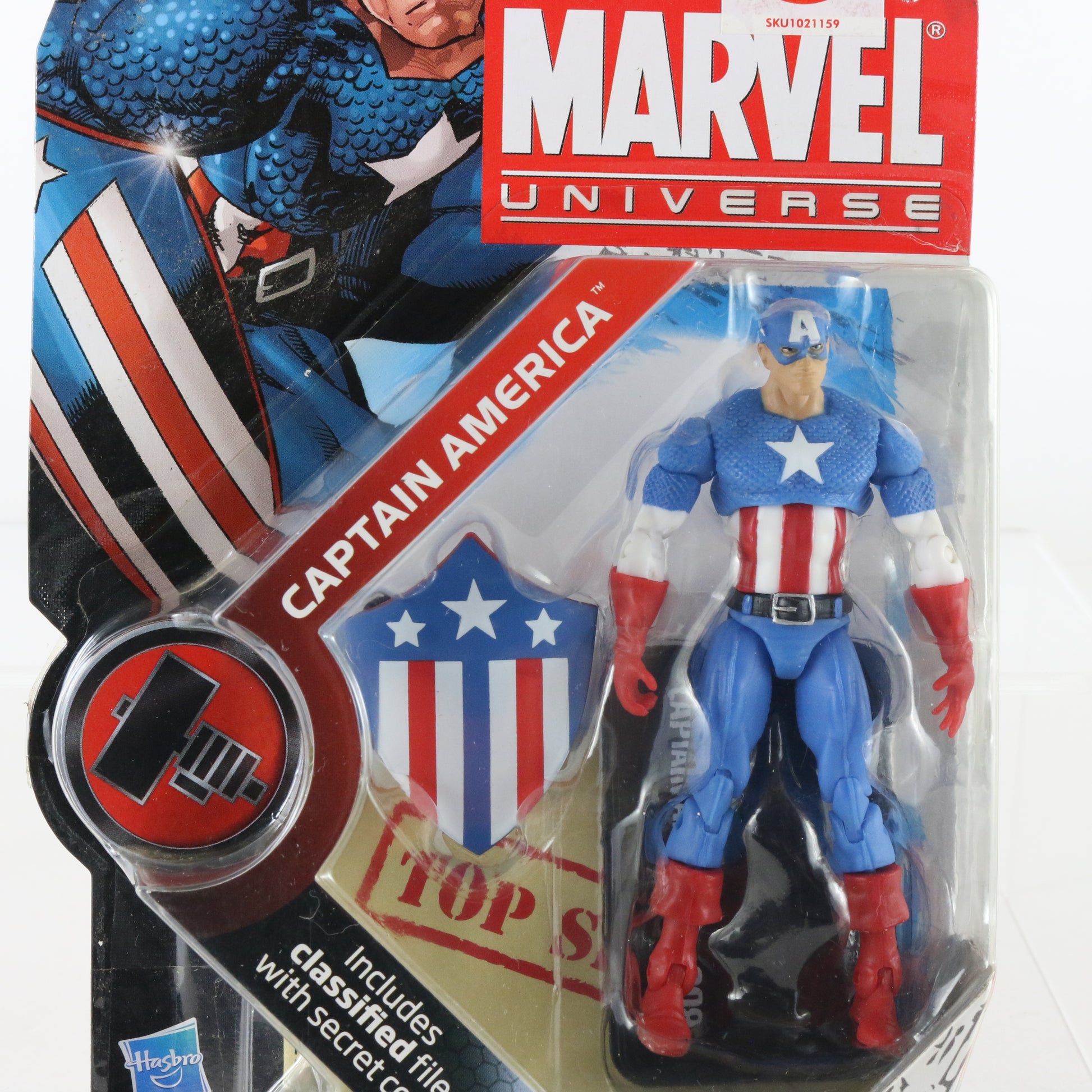 Marvel Universe Series 2 008 Captain America 3.75" Action Figure Hasbro 