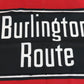 Burlington Route Red & Black Railroad Train Flag 2x3 USA