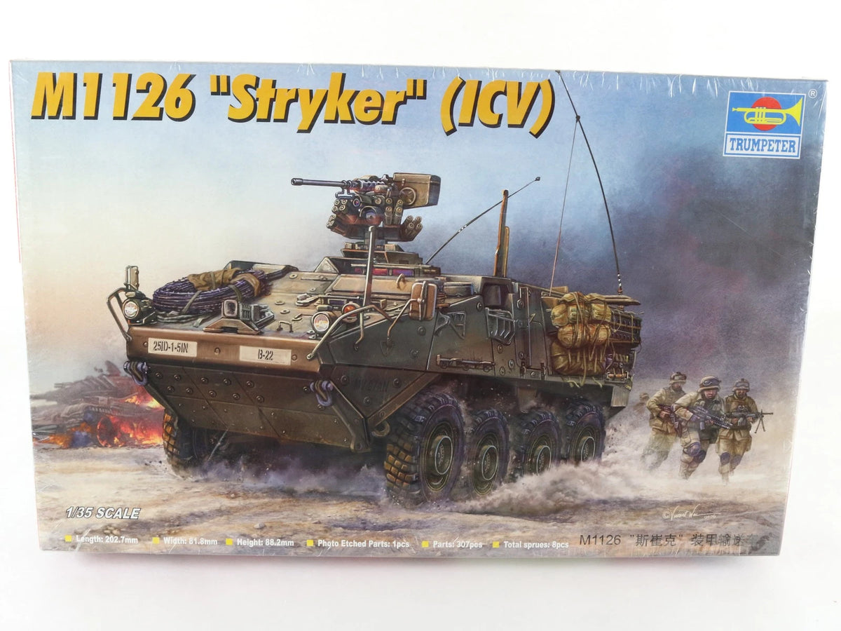 M1126 Stryker ICV Infantry Carrier GD Trumpeter 1:72 00375 Sealed Kit