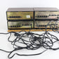 Lot Of 4x Realistic SA-10 Solid State Stereo Amplifiers + 4x 40-1250c Speakers classic audio gear for sound setups