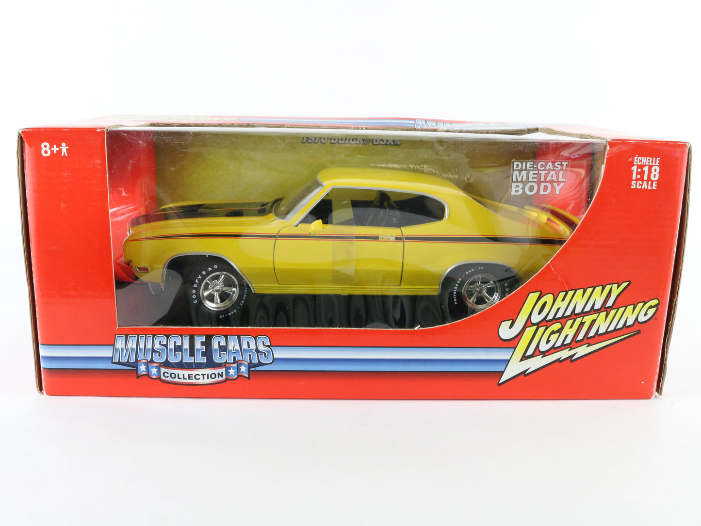 1970 Buick Gsx Yellow Black Johnny Lightning Rc2 1:18 Model Car 51050e