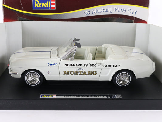 1965 '65 Ford Mustang Indy 500 Pace Car White Revell 1:18 Diecast Model Car 8832