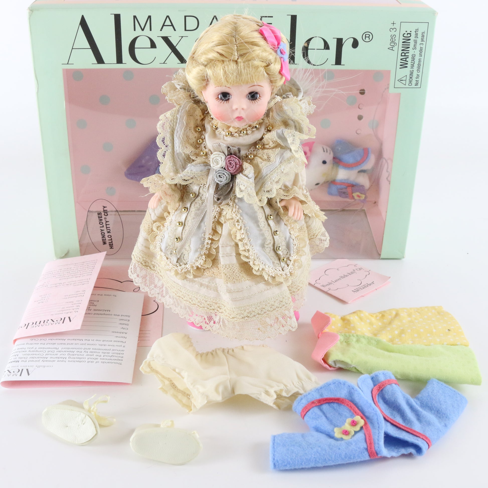 Wendy Loves Hello Kitty City Madame Alexander Girl Doll 8" W/ Accessories
