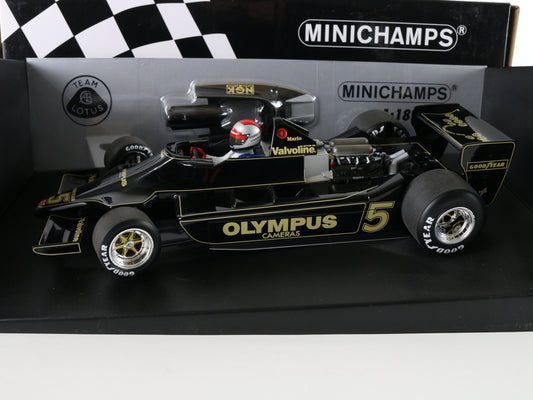 "Lotus Ford 79 Mario Andretti 1978 World Champion Minichamps 1:18 model car"