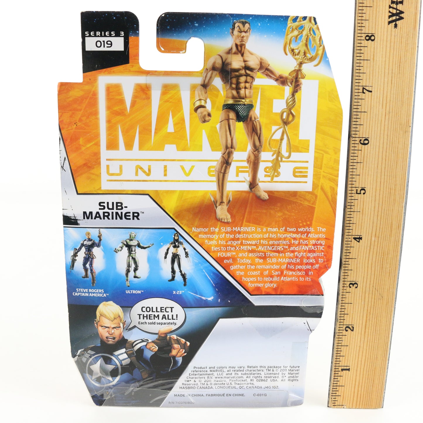 Marvel Universe Series 3 19 Sub-Mariner Hasbro 3.75" Action Figure 