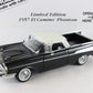 1957 Chevy El Camino Phantom Black White Danbury Mint 1:24 Diecast 109