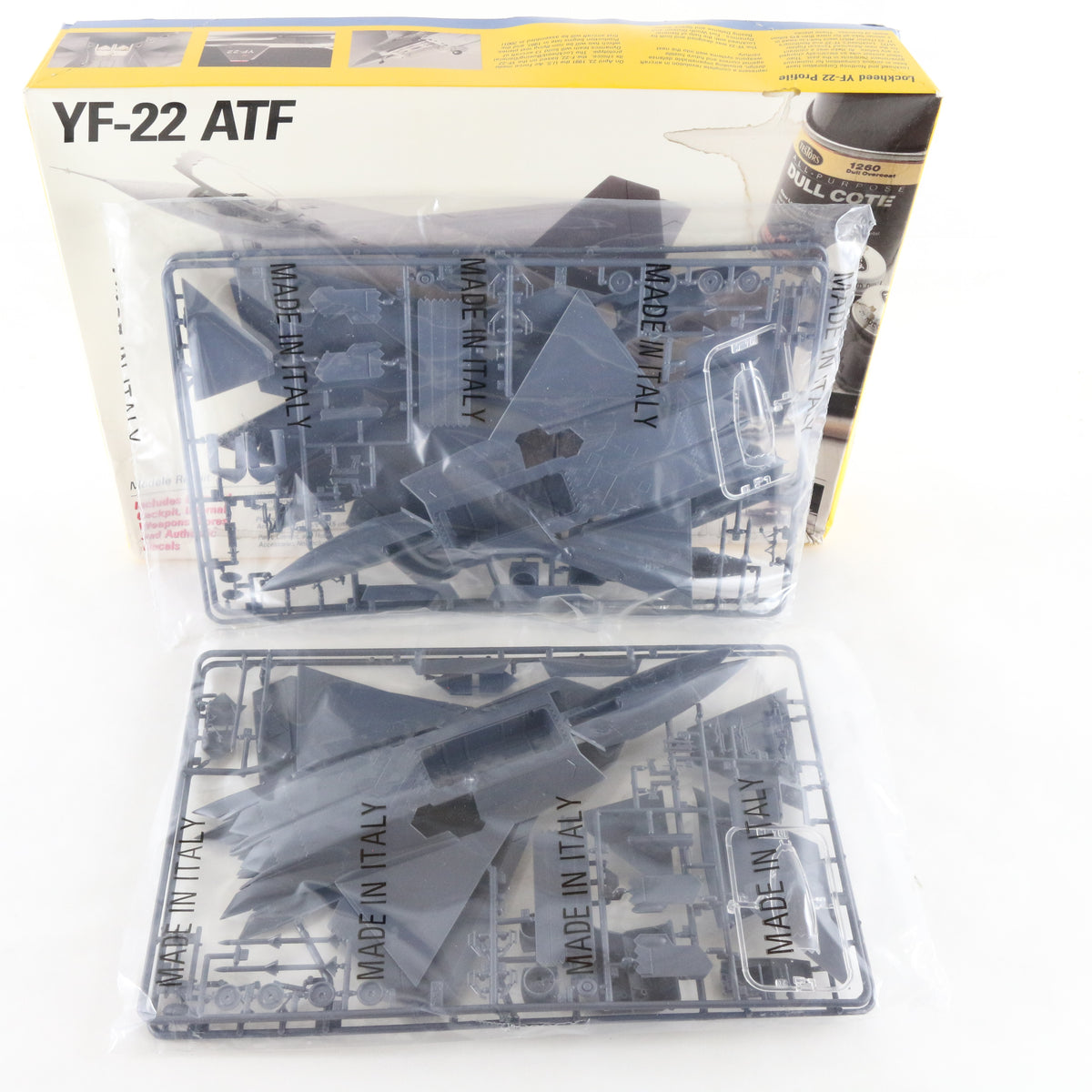 LOT Of 2 Lockheed YF-22 ATF Fighter JET Italeri Testors 1:72 Model Kit 656