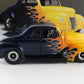 1940 Ford Hot Rod Blue W/ Flames Danbury Mint 1:24 Model Car