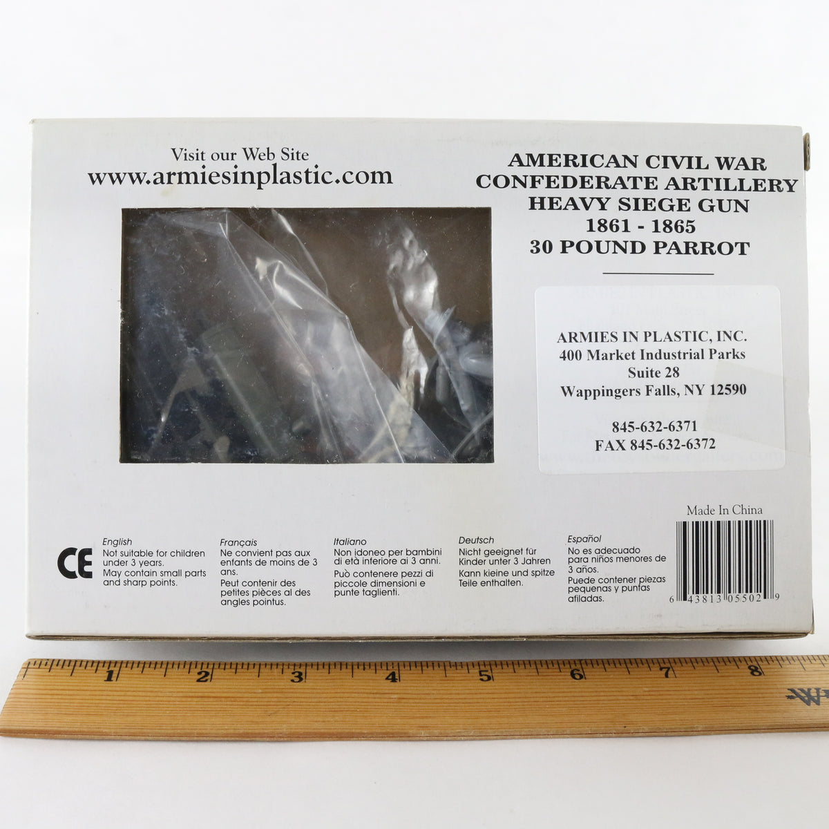 30 Pound Parrot Siege Gun Confederate Civil War Armies In Plastic 1:32 5502