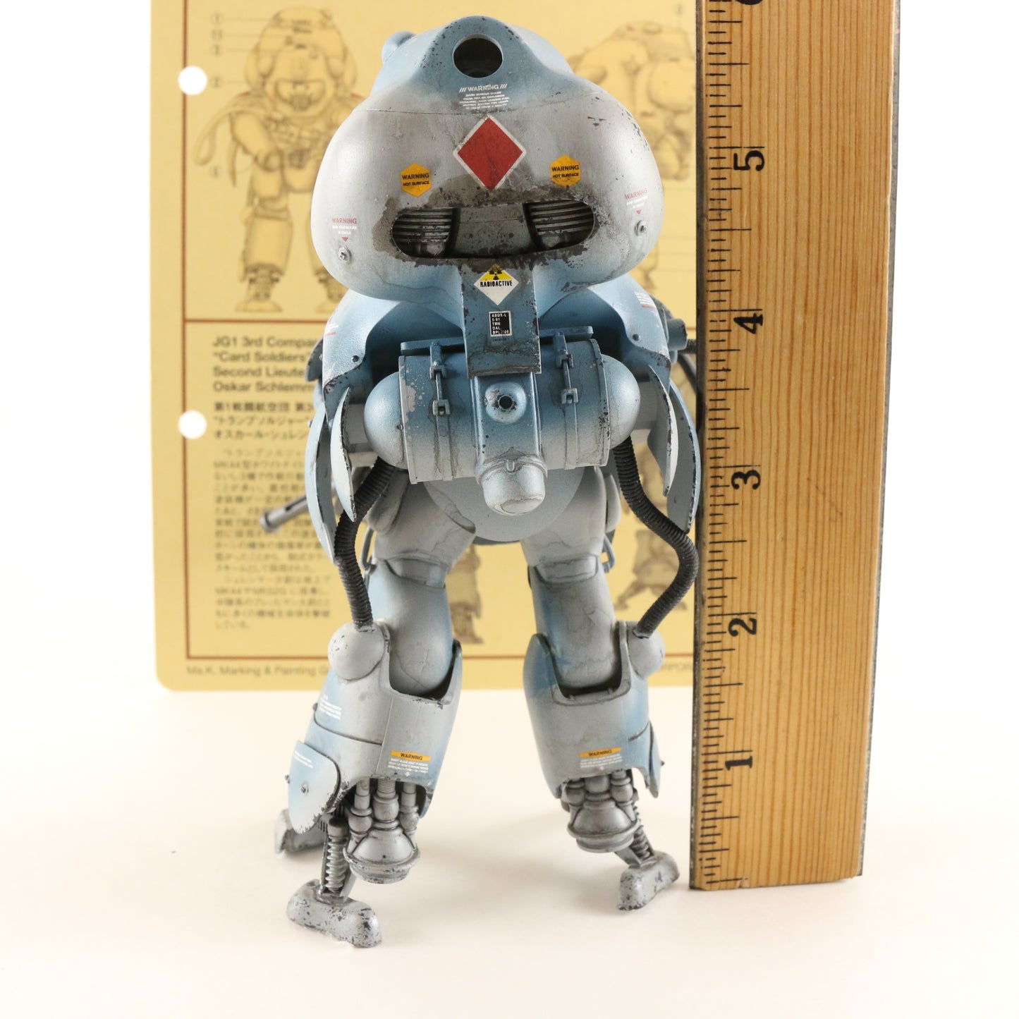Maschinen Krieger Hasegawa White Knight Mk44 Auf H Moon Type 1/20 Built Figure