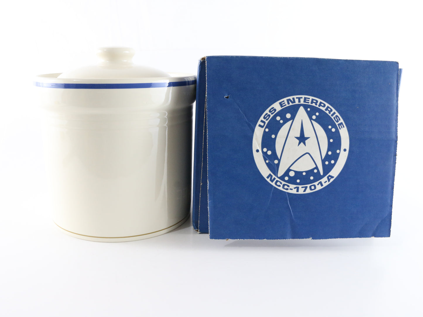 Ceramic Cookie Jar Star Trek VI Undiscovered Country Pfaltzgraff 1993