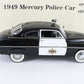 1949 Mercury Police Cruiser Black White Danbury Mint 1:24 Diecast Model