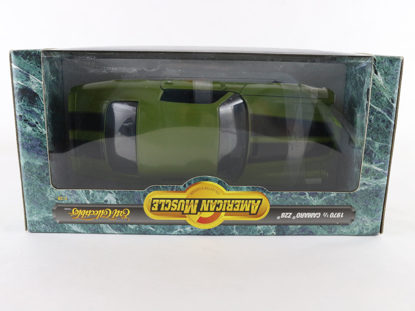 1970 1/2 Chevy Camaro Z28 Green Black American Muscle ERTL 1:18 Car Sealed 7128