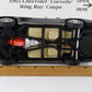 1963 Chevy Corvette Sting Ray Coupe Black Danbury Mint 1:24 Diecast Model