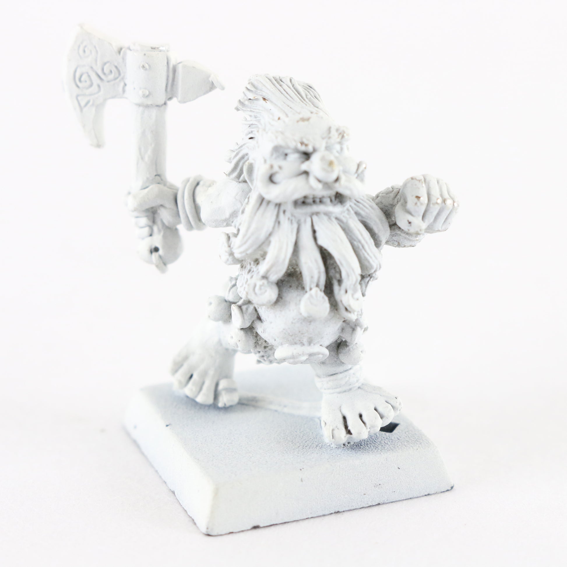 Dwarf Troll Slayer W/ Axe Citadel Warhammer 8091/7 White Painted Figure 1"