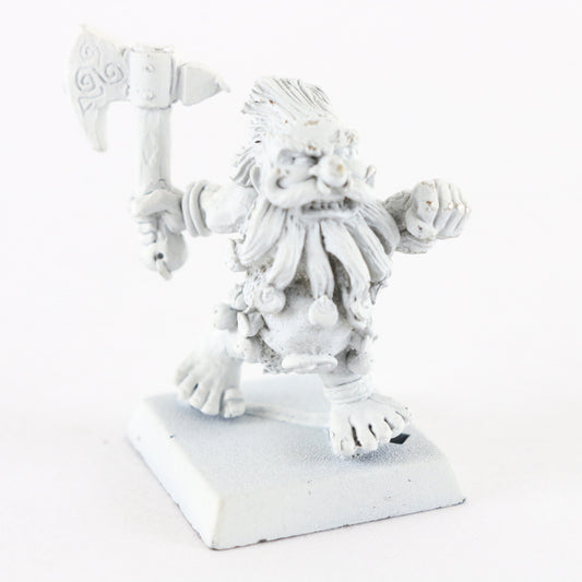Dwarf Troll Slayer W/ Axe Citadel Warhammer 8091/7 White Painted Figure 1"